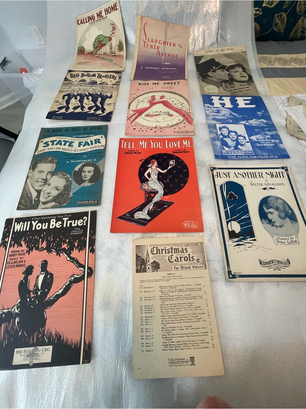 Vintage Sheet Music Collection – Multi-Color Decorative Covers-11 Total